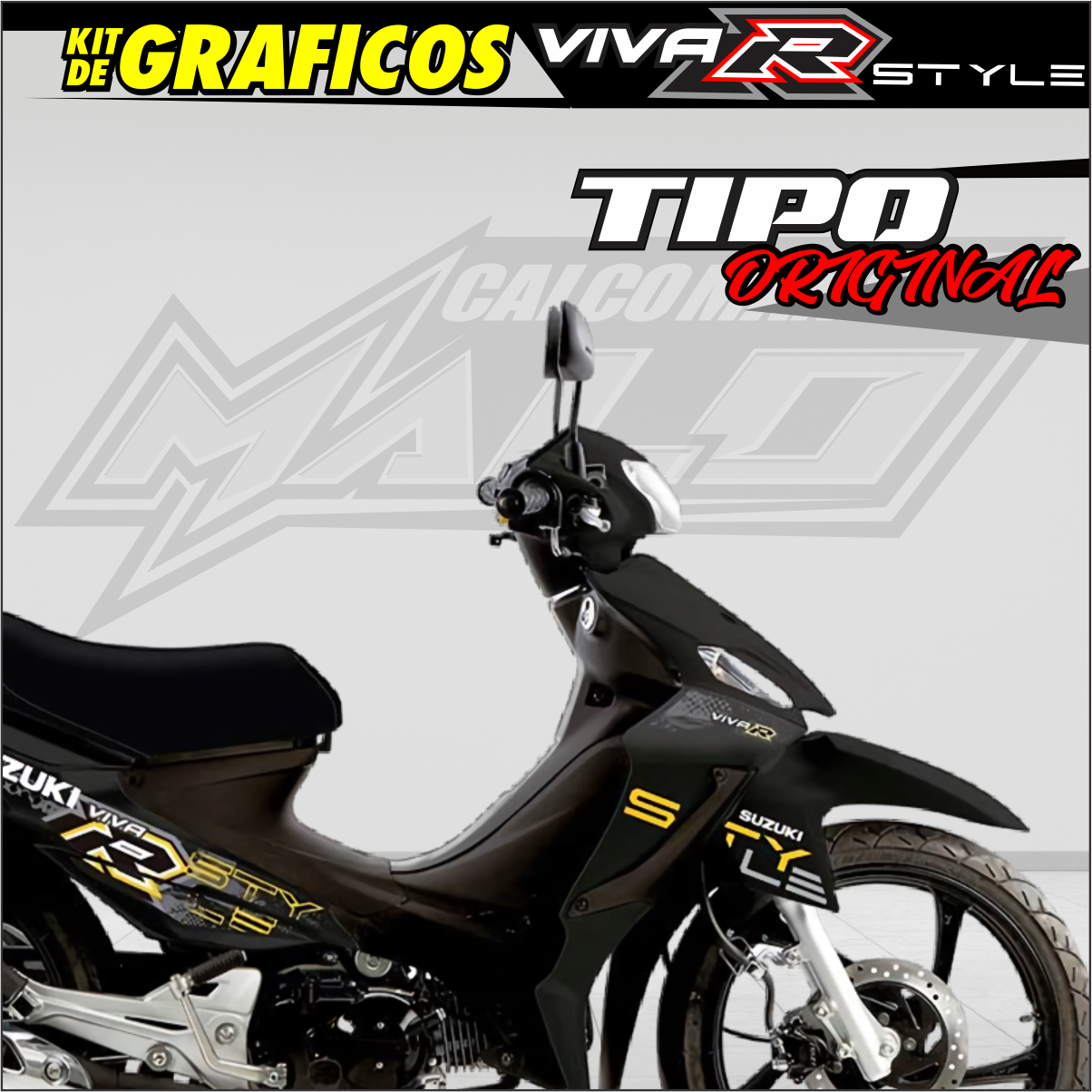 Viva R CALCOMANÍAS VIVA R STYLE - CALCOMANIAS MALO