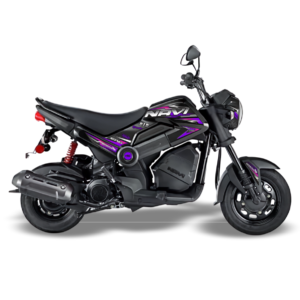 CALCOMANÍAS HONDA NAVI TORNASOL PERSONALIZADAS MORADAS (30230)